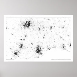 Póster Dotmap del censo de ciudades solitarias