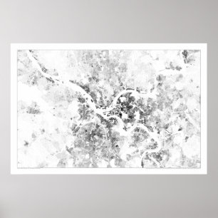 Póster Dotmap del censo de Pittsburgh