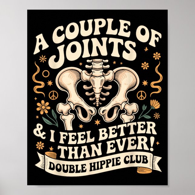 Póster Double Hipe Club Shirt New Hip Replacement  (Frente)
