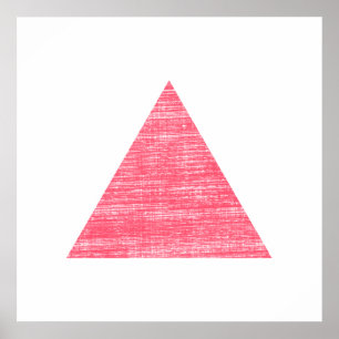 Póster Double Stamped Pink Triangle