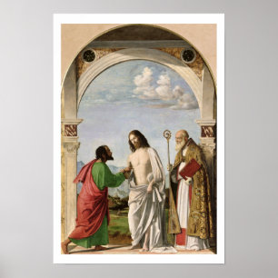 Póster Doubting Thomas con St. Magnus, c.1504-05