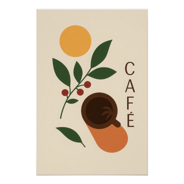 Póster Douceur du café (Anverso)