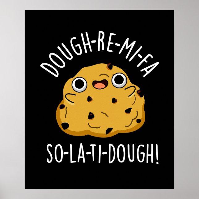 Póster Dough-Re-Mi Funny Music Dough Pun Dark BG (Frente)