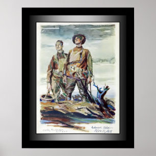 Póster Doughboys de Estados Unidos ~ Estrellas y rayas ~ 