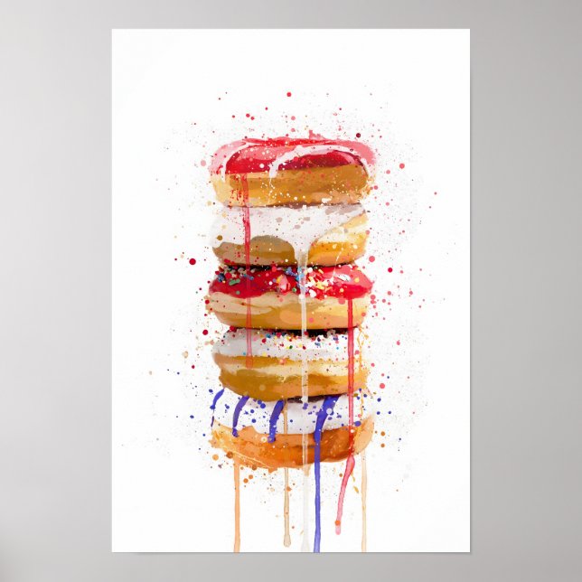 Póster Doughnut Stack (Frente)