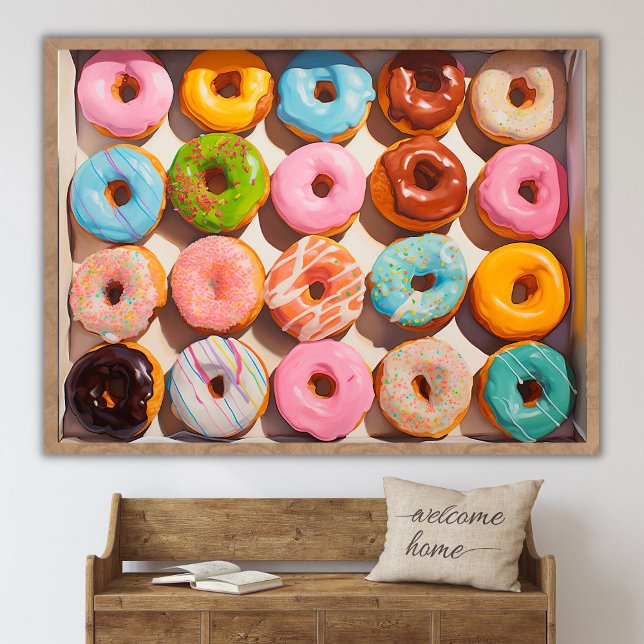 Póster Doughnuts Modern Pop Art Donuts Still Life Paintin (Subido por el creador)