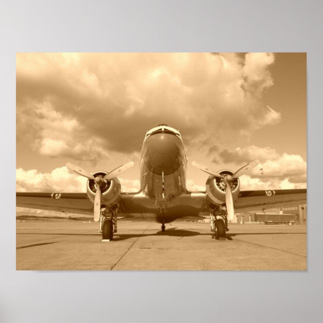 Póster Douglas DC-3 Dakota / C-47 (Frente)