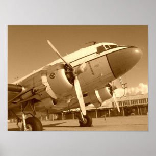 Póster Douglas DC-3/primer del C-47