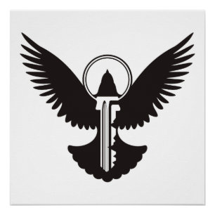 Póster Dove con clave