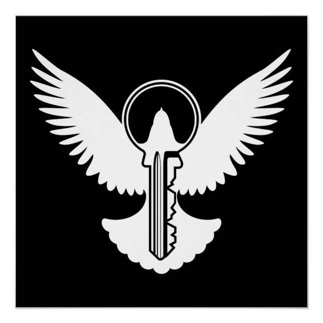 Póster Dove con clave (Anverso)