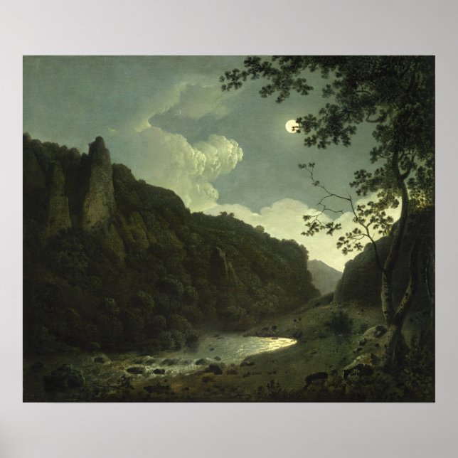 Póster Dovedale by Moonlight [alrededor de 1785] (Frente)