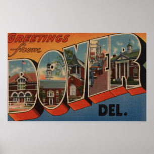 Póster Dover, DelawareLarge Letter ScenesDover, DE