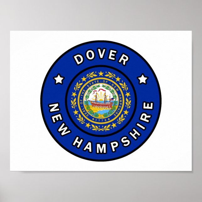 Póster Dover New Hampshire (Frente)