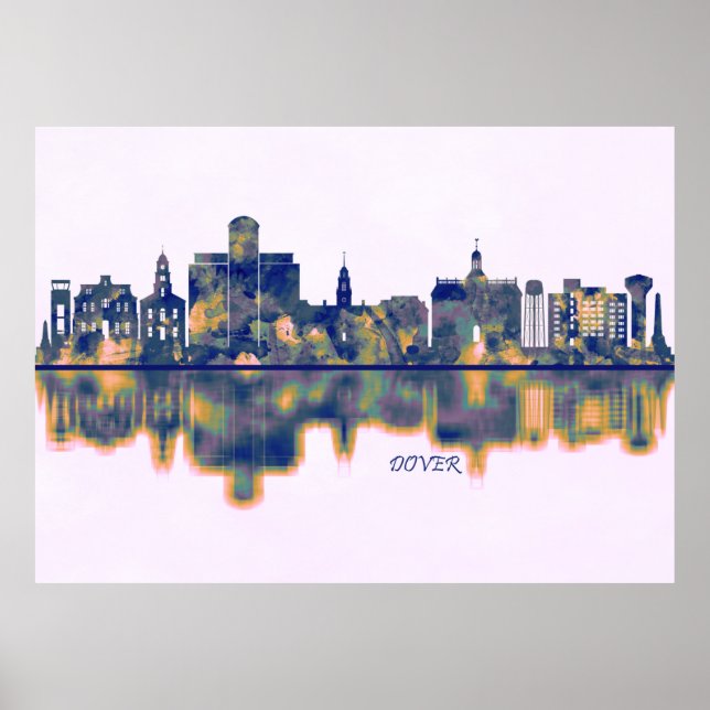 Póster Dover Skyline (Frente)