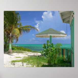 Póster "Down By the Seaside" /Caribbean Al Fresco Cenar/