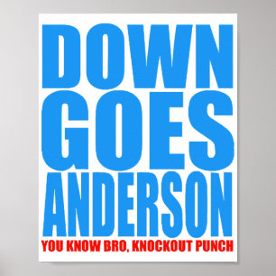 Póster Down Goes Anderson