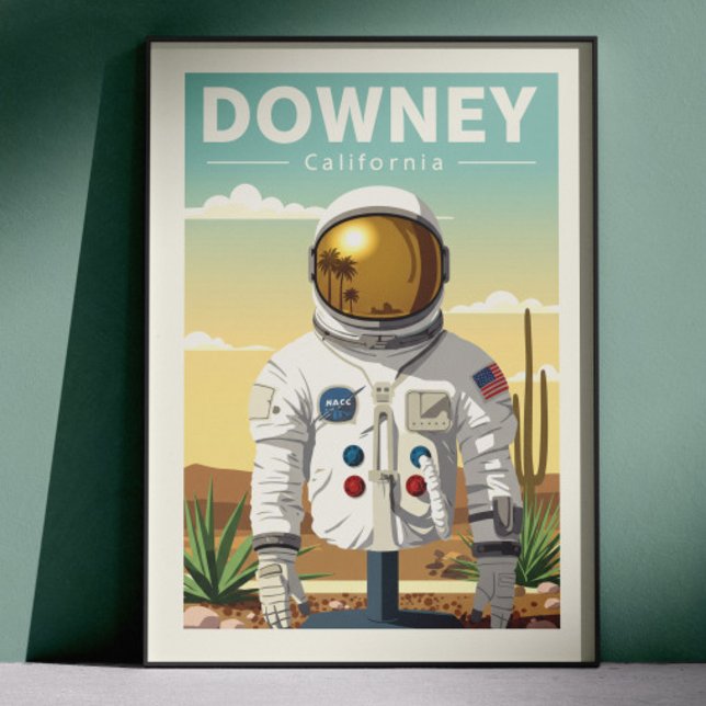 Póster Downey California Vintage (Subido por el creador)