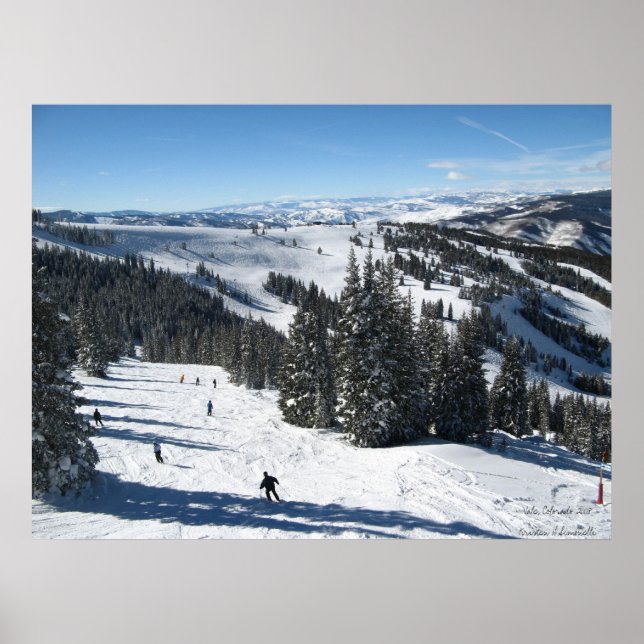 Póster downhill winter (Frente)