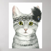 Downton Cat | Bejeweled With Lace