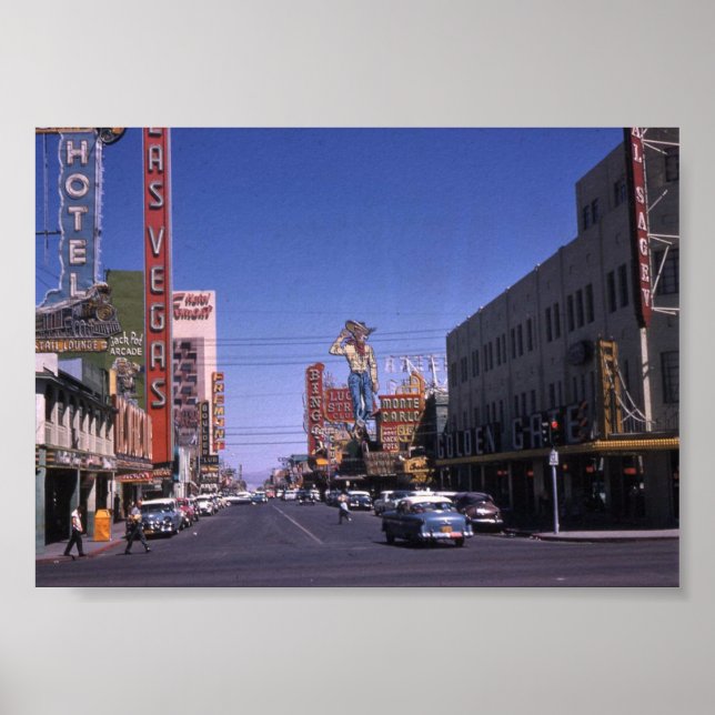 Póster Downtown Las Vegas 1954 (Frente)