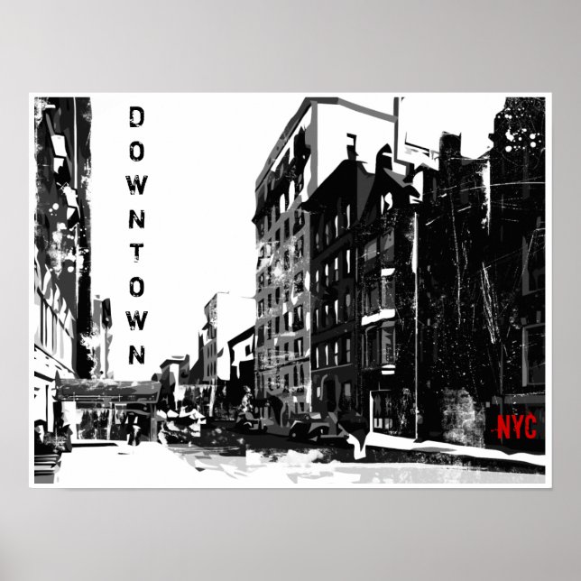 Póster Downtown Manhattan Poster (Frente)