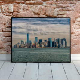 Póster Downtown Manhattan View, fotografía panorámica