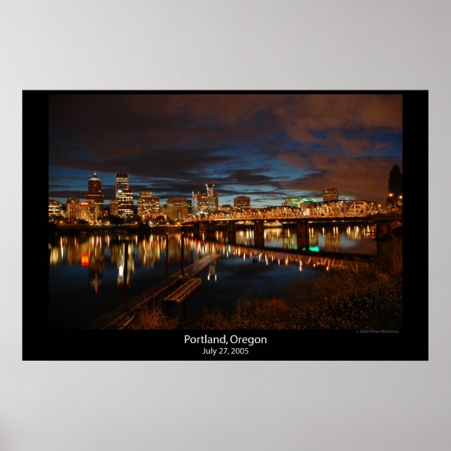 Póster Downtown Portland, Oregon (Frente)