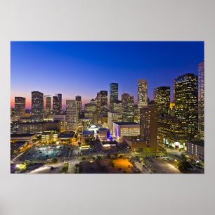 Póster Dowtown Houston