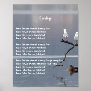 Póster Doxology Church Christian Hymn Art Poster