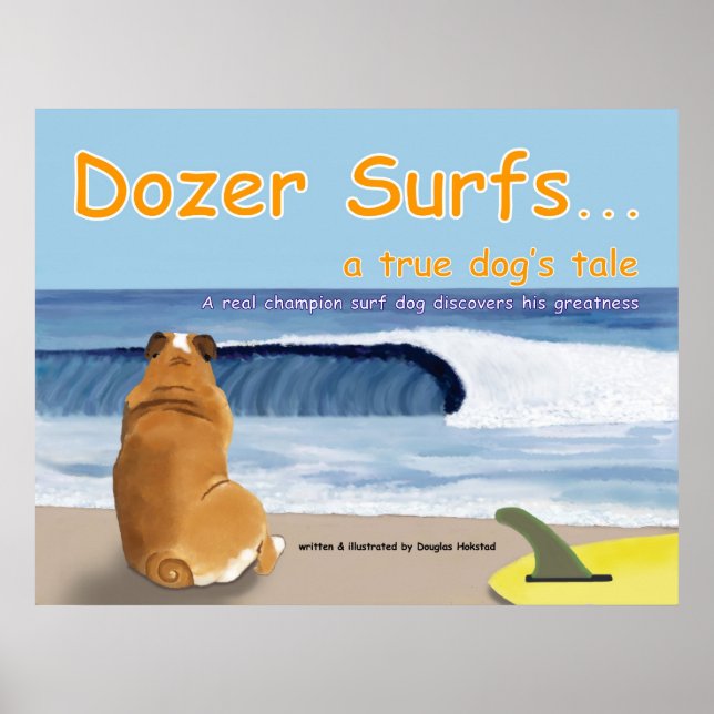 Póster Dozer Surfs.una verdadera historia de perro (Frente)
