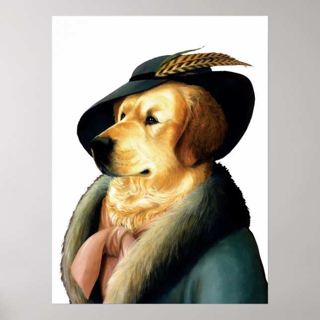Póster DR035 Golden Retriever poster (Frente)