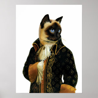 Póster DR041 poster de gatos siameses