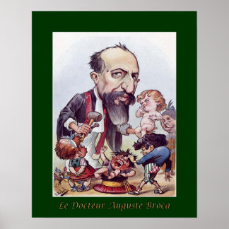 Póster Dr. Augustus Broca ~ Pediatría/Cirugía ~ Moloch