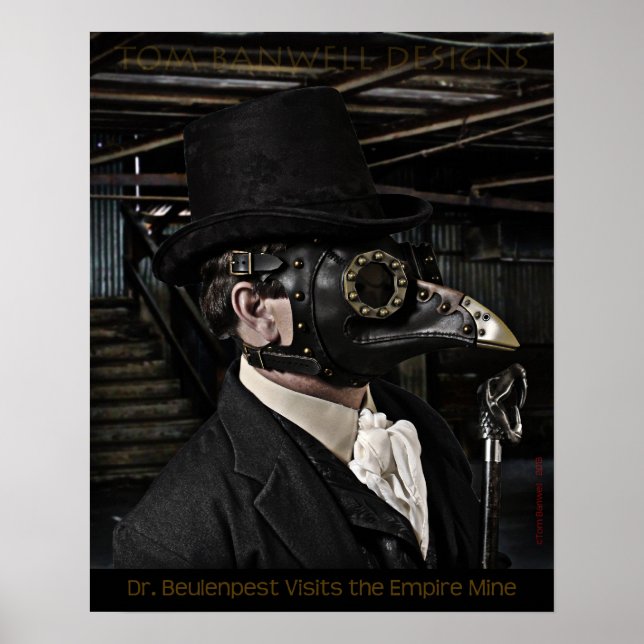 Póster Dr. Beulenpest visita la mina Imperio (Frente)