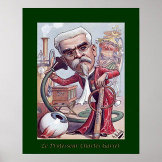 Póster Dr. Charles Gariel ~ Oftalmólogo/Audiólogo~