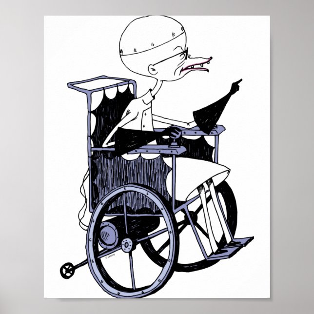 Póster Dr Finkelstein Mad Scientist Baby  (Frente)