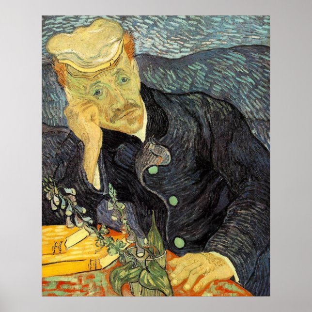 Póster Dr. Gachet - Van Gogh - c1890 (Frente)