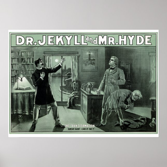 Póster Dr. Jekyll y Sr. Hyde 1880 (Frente)