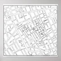 Dr. John Snow: Cholera Map of London, 1854