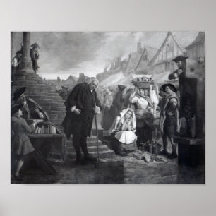 Póster Dr. Johnson haciendo penitencia en el mercado