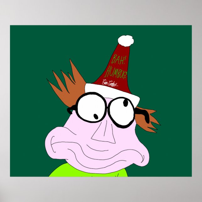 Póster Dr. LeBrick Bah Humbug navidad (Frente)