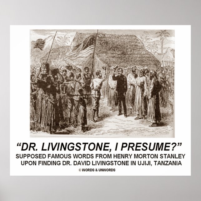 Póster Dr. Livingstone, ¿presumo? (Frente)