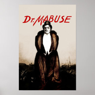 Póster Dr. Mabuse 1922 Película Clásica