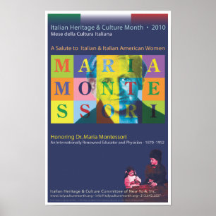 Póster Dr. Maria Montessori Poster
