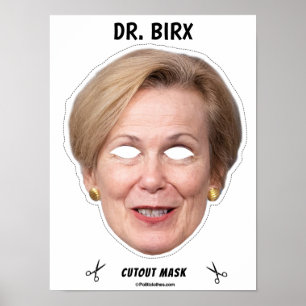 Póster DR Máscara de BIRX Halloween