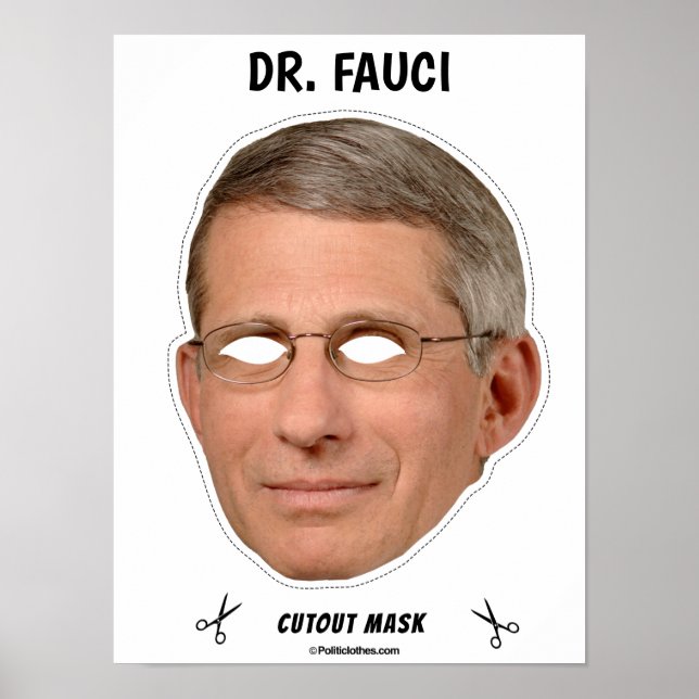 Póster DR Máscara de Halloween de FAUCI (Frente)