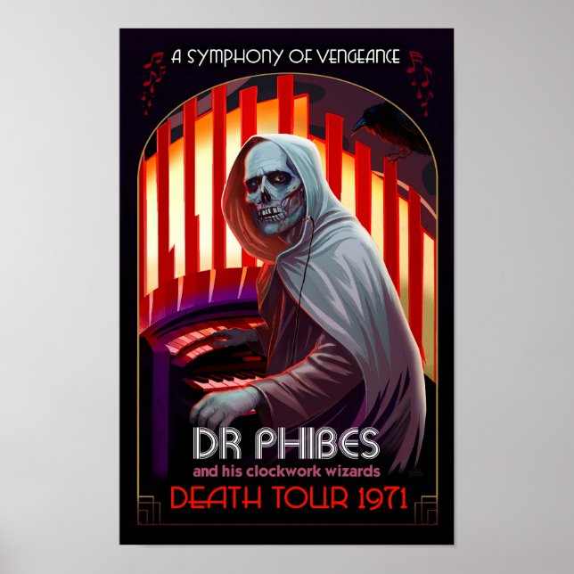 Póster Dr. Phibes Symphony of Vengeance Poster – Rock Art (Frente)