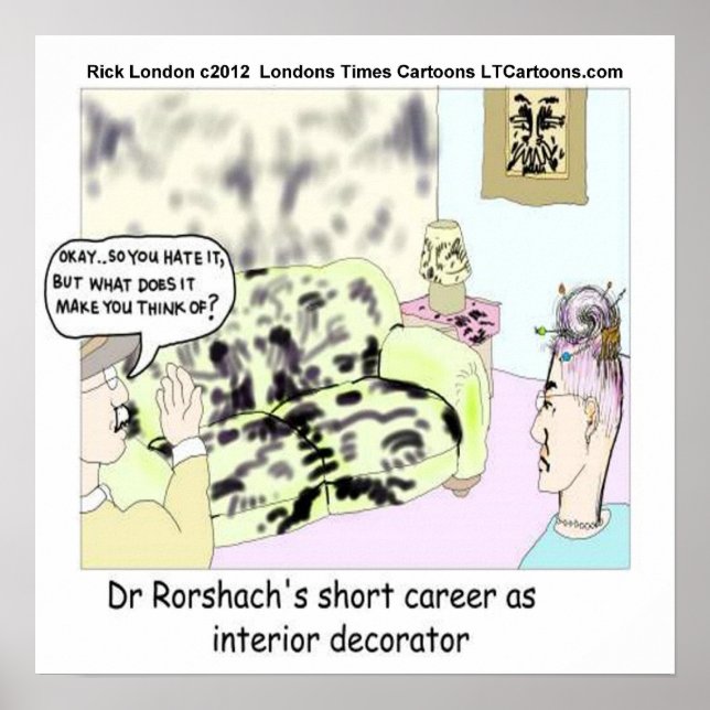 Póster Dr Roarshach Early Jobs Funny Poster (Frente)