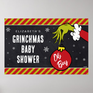 Póster Dr. Seuss Baby Shower del Niño Grinch Oh Chico