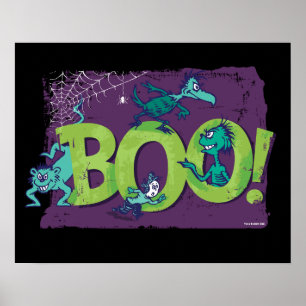Póster Dr. Seuss   ¡BOO! Gráfico de Halloween